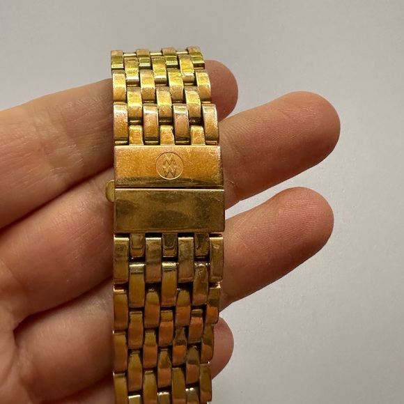 Michele 18mm yellow gold deco watch bracelet - Picture 4 of 6